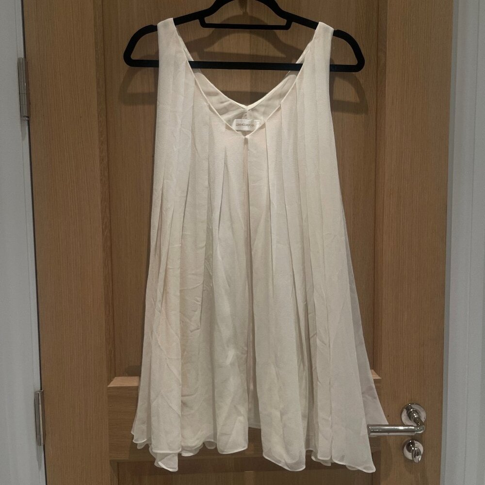 ZIMMERMANN White Flowy Mini Dress Size 1